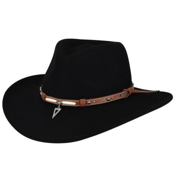 Eddy Bros Accessories - Eddy Bros Black Felt Cowboy Hat